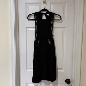 H&M new with tags Black mini dress with cut out detail boho festival style